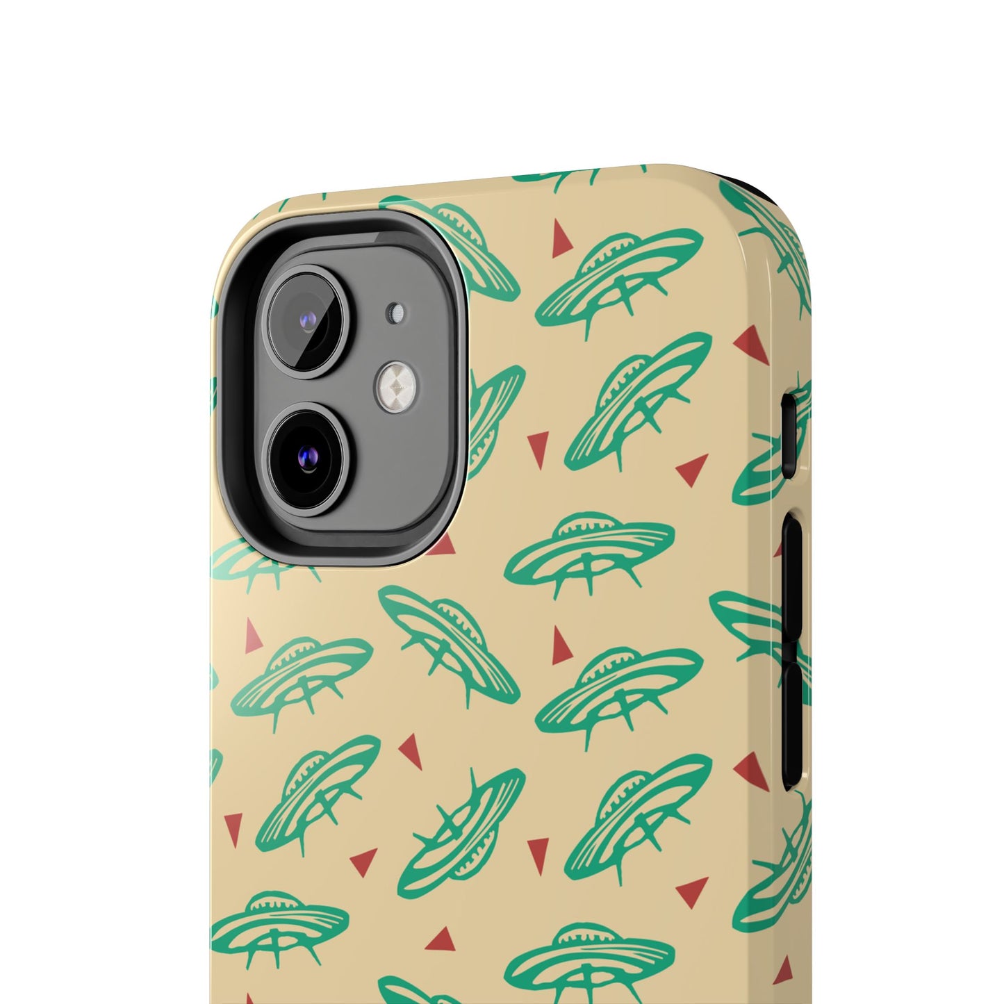 Retro Colored Geometric UFO Tough Phone Case - Desert Western UFO Accessories
