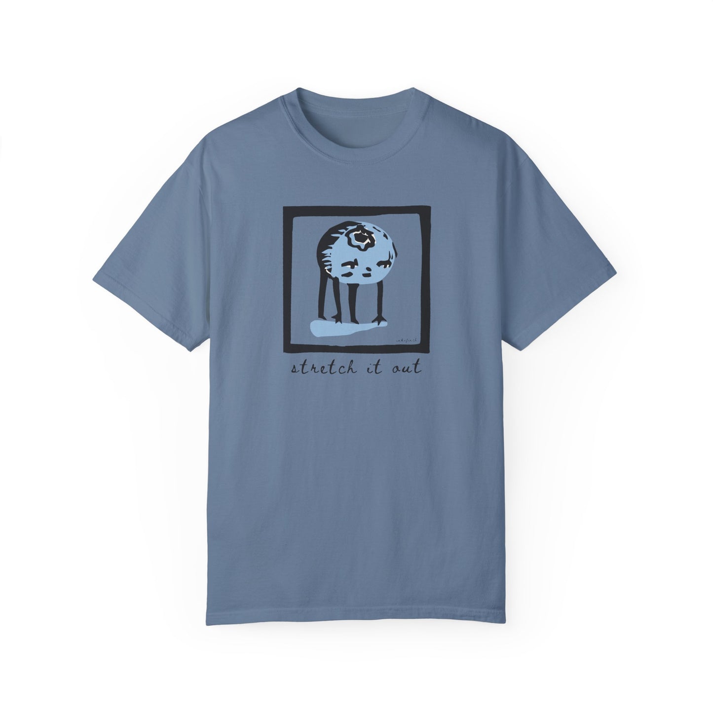Cute Blueberry Graphic T-Shirt - Funny Yoga Tshirt