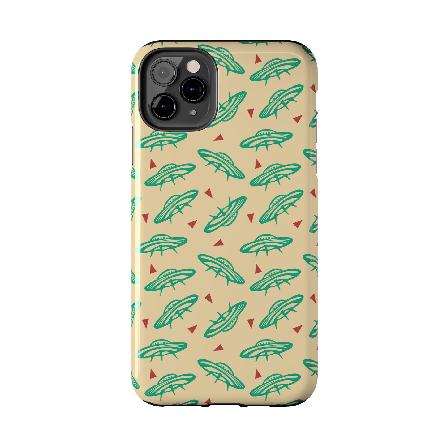 Retro Colored Geometric UFO Tough Phone Case - Desert Western UFO Accessories