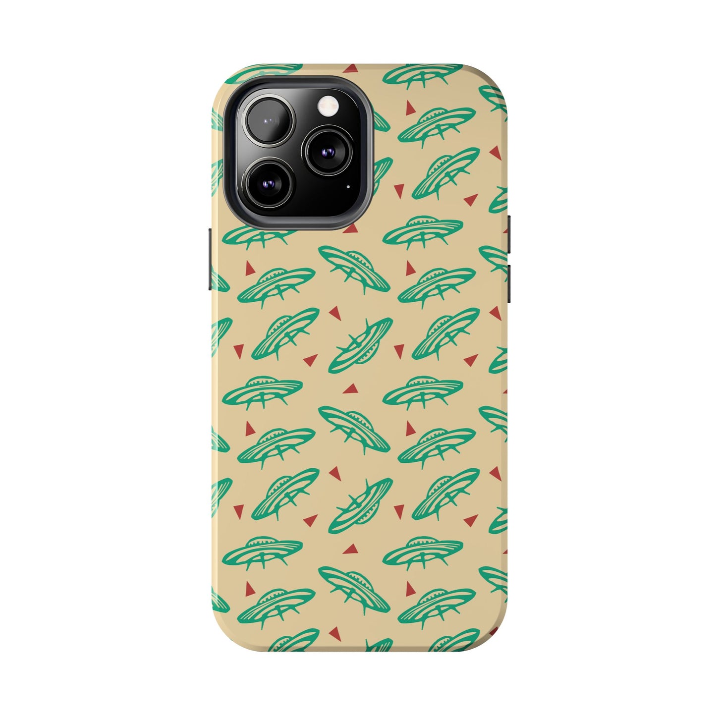 Retro Colored Geometric UFO Tough Phone Case - Desert Western UFO Accessories