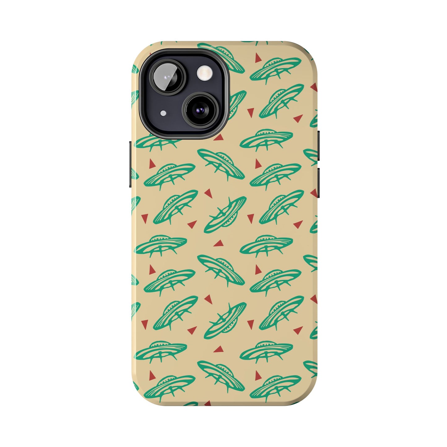 Retro Colored Geometric UFO Tough Phone Case - Desert Western UFO Accessories