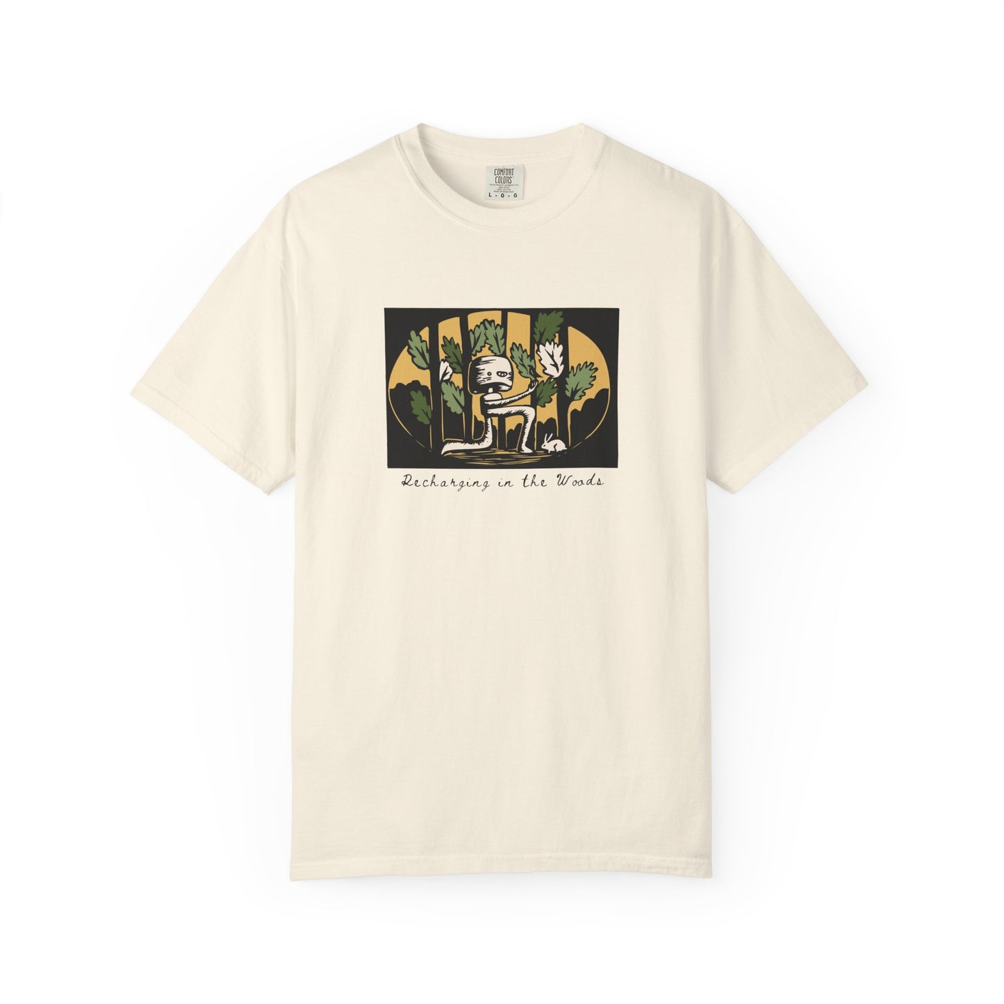 Cute Nature Robot Unisex Jersey Tee - Whimsical Fantasy Forestcore Graphic T-Shirt for Summer