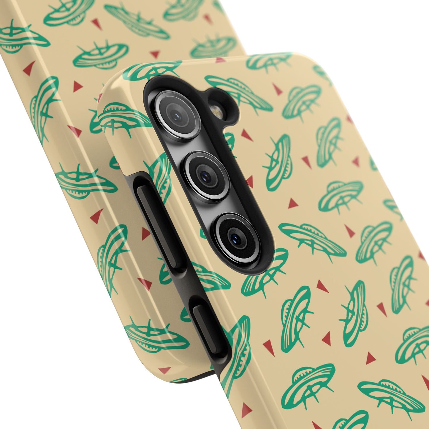 Retro Colored Geometric UFO Tough Phone Case - Desert Western UFO Accessories