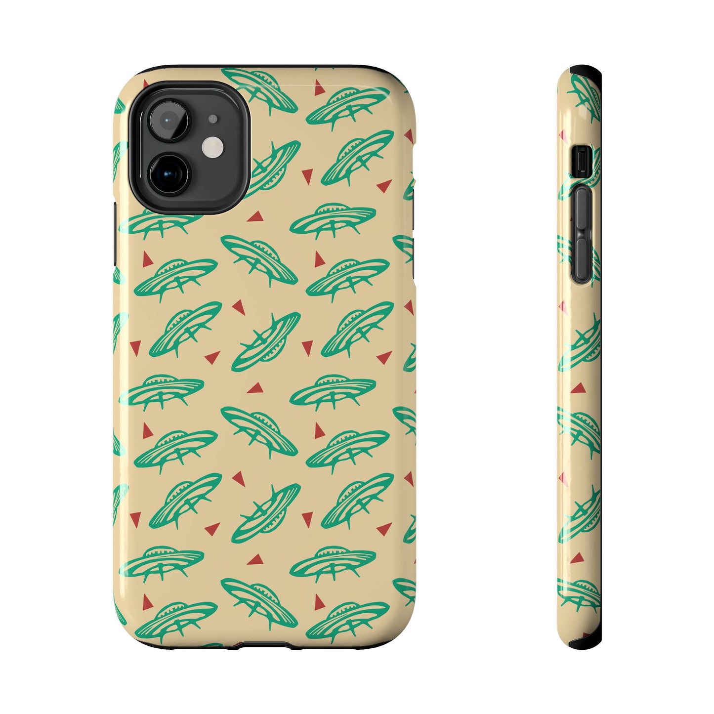 Retro Colored Geometric UFO Tough Phone Case - Desert Western UFO Accessories