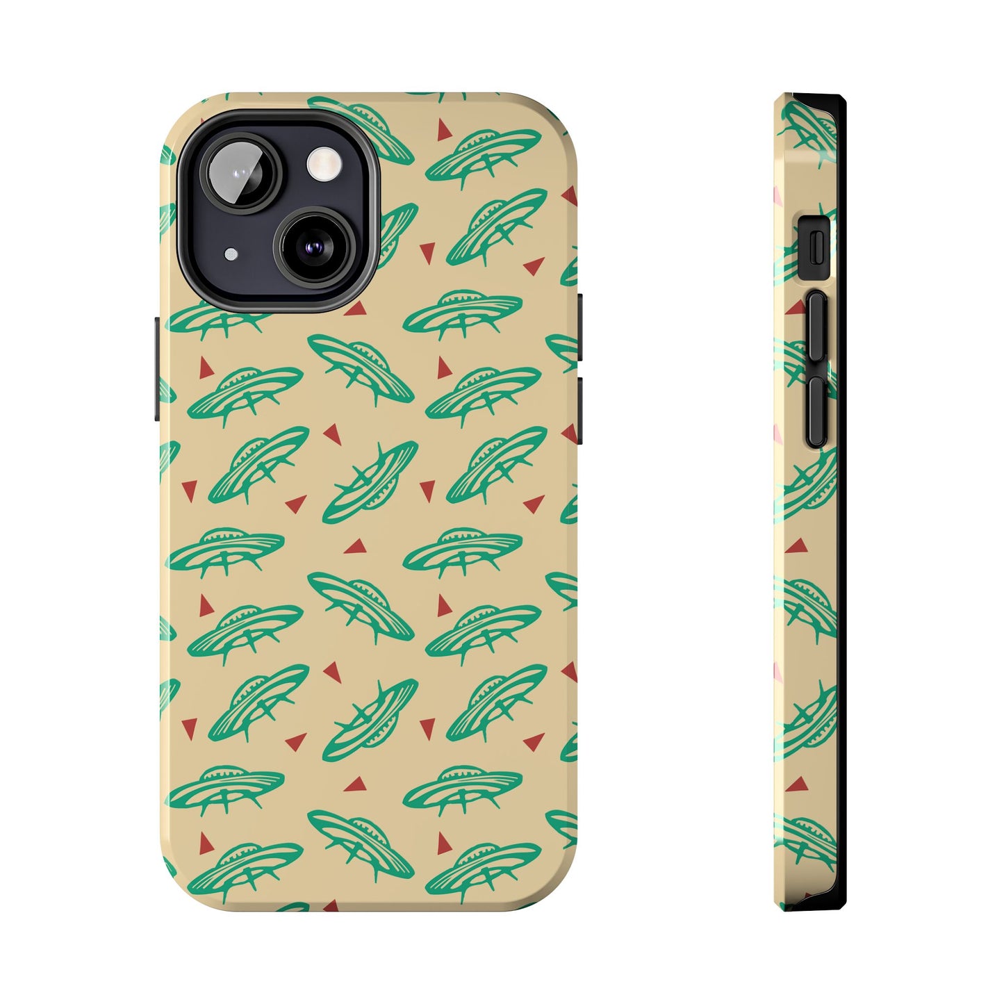 Retro Colored Geometric UFO Tough Phone Case - Desert Western UFO Accessories