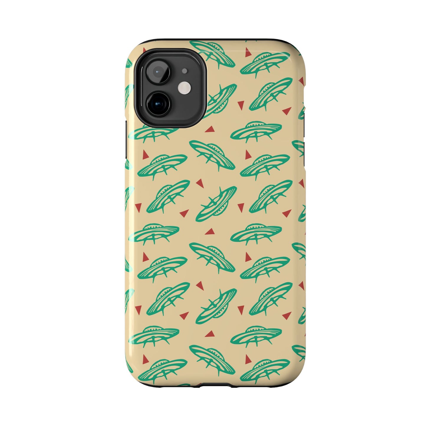 Retro Colored Geometric UFO Tough Phone Case - Desert Western UFO Accessories