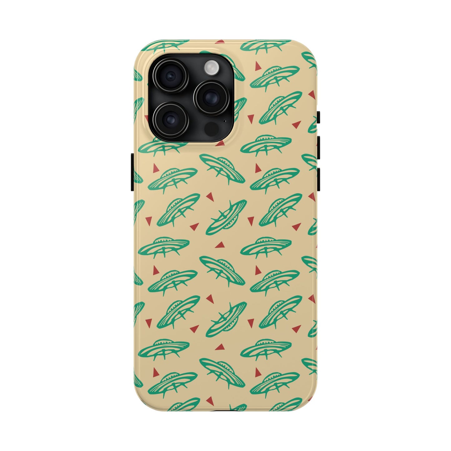 Retro Colored Geometric UFO Tough Phone Case - Desert Western UFO Accessories