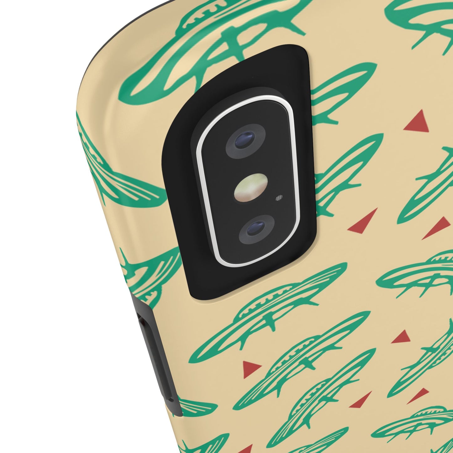 Retro Colored Geometric UFO Tough Phone Case - Desert Western UFO Accessories