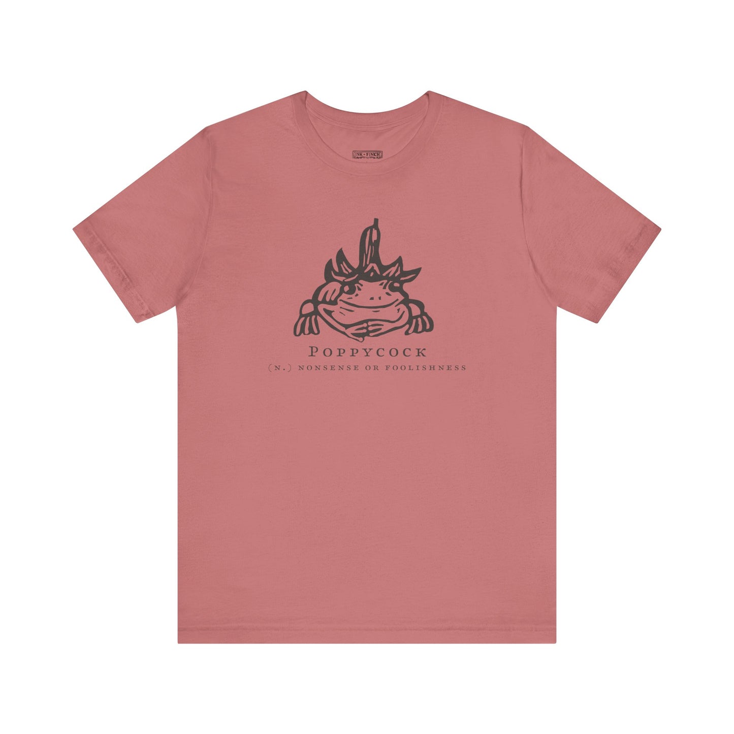 Funny Poppycock Frog Tee, Unisex T-Shirt for Nature Lovers, Casual Wear, Gift for Friends, Frog Lovers, Unique Humor Shirt