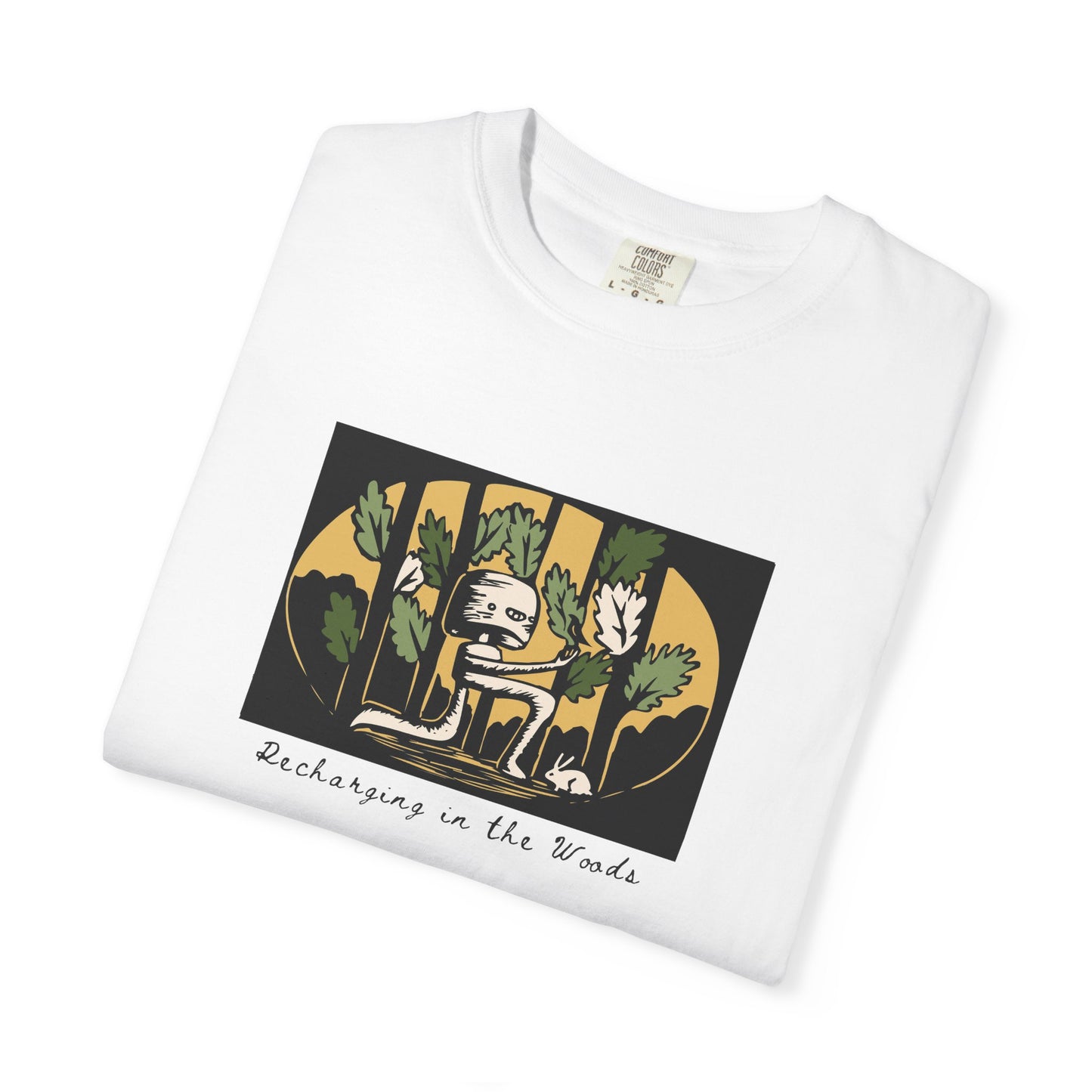 Cute Nature Robot Unisex Jersey Tee - Whimsical Fantasy Forestcore Graphic T-Shirt for Summer