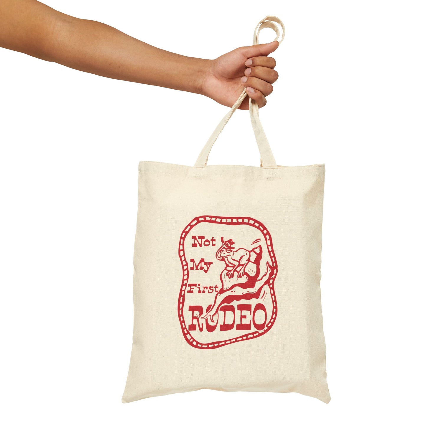 Rodeo Cotton Canvas Tote Bag | Not My First Rodeo | Stylish Grocery Bag, Eco-Friendly Market Tote, Gift for Cowgirl, Rustic Decor, [...]