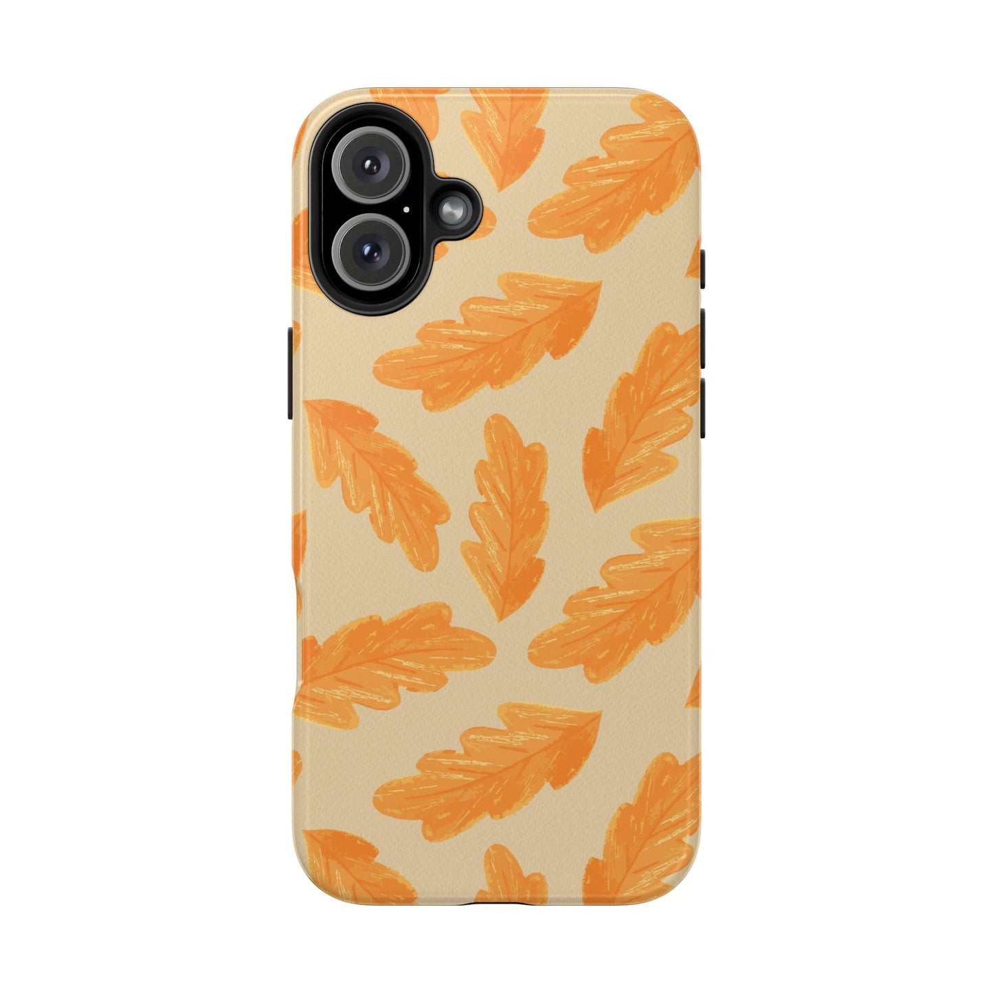 Autumn Leaf Phone Cases | Tough Fall Phone Covers, Seasonal Gifts, Stylish Accessories, Unique Designs, Orange Leaf Pattern