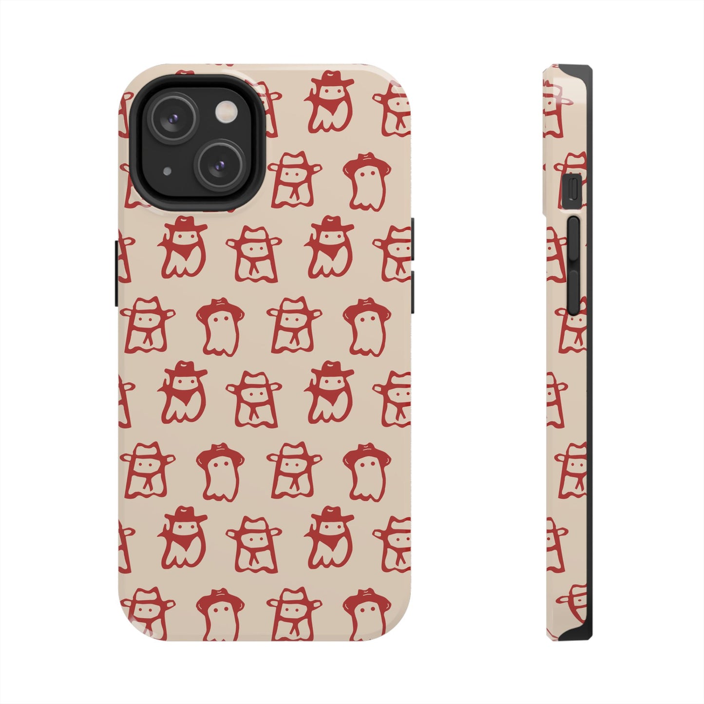 Cute Cartoon Cowboy Ghosts Halloween Western Phone Case - Tough & Stylish Protection