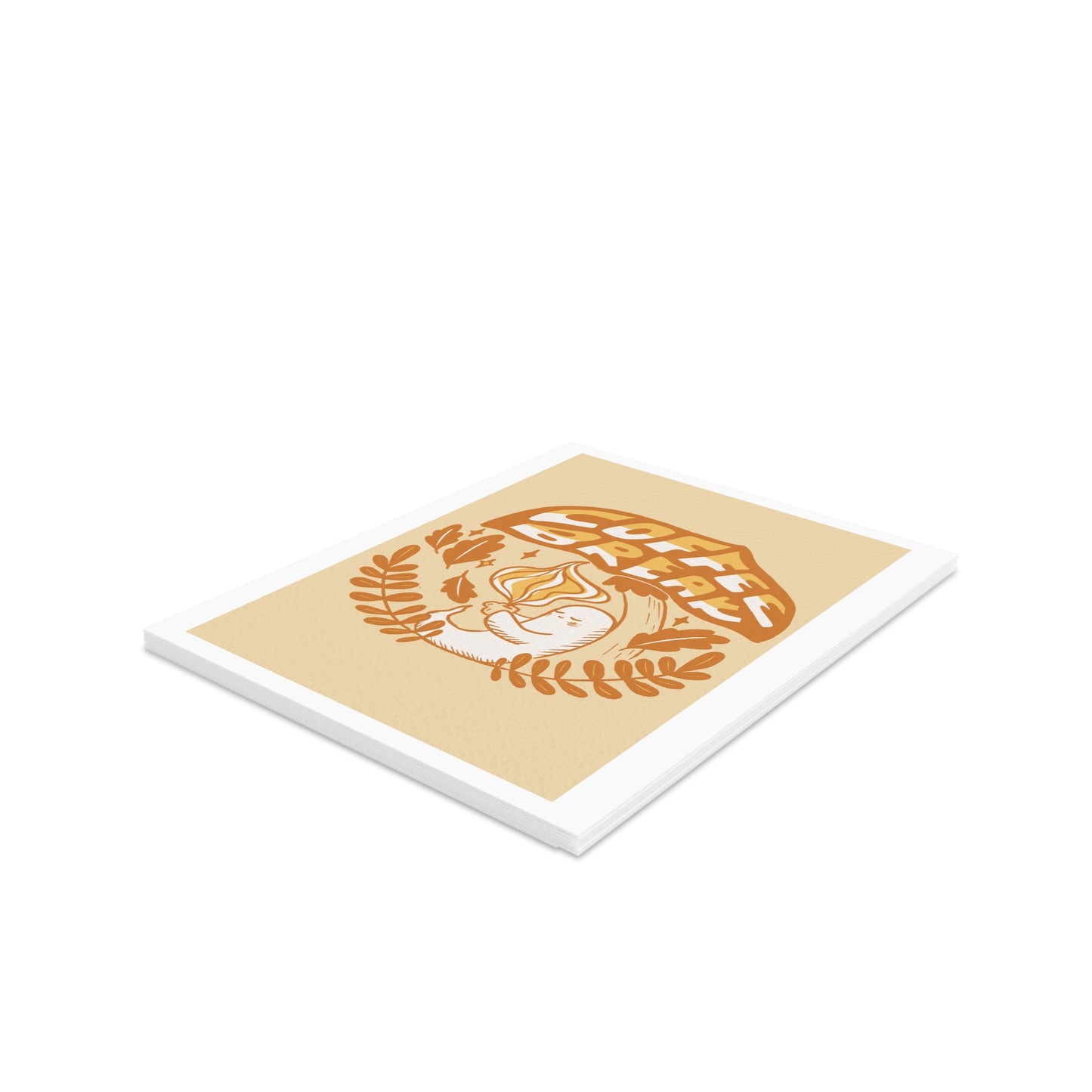 Coffee Break Ghost Greeting Cards - Fun Card Set for Coffee Lovers, Perfect for Birthdays, Thank You Notes, Office Decor, and More!