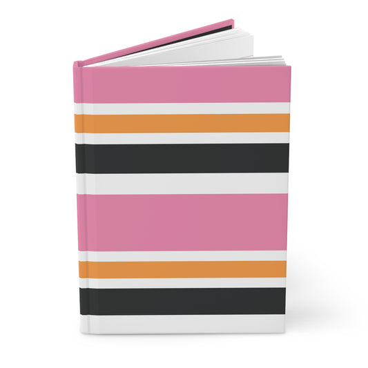 Stylish Striped Hardcover Journal, Modern Diary, Writing Gift, Office Supplies, Back to School, Motivational Journal