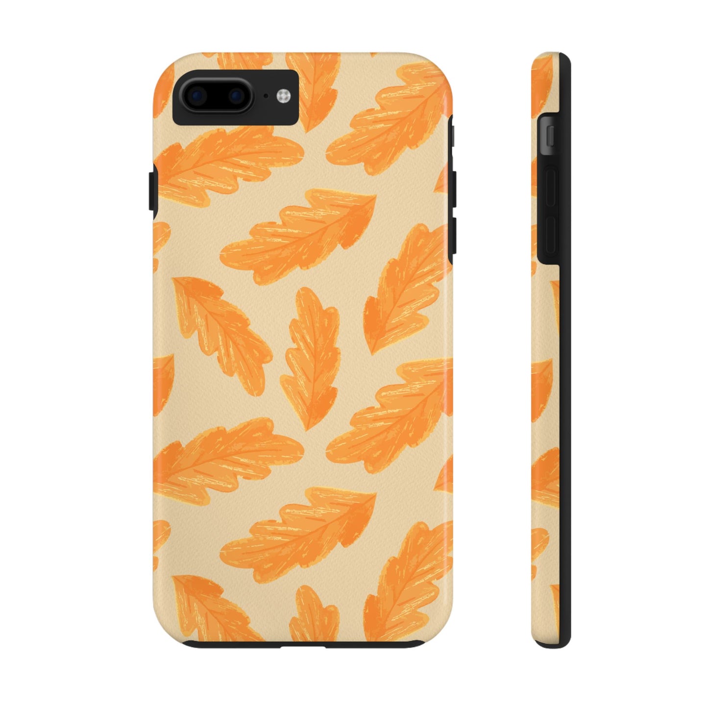 Autumn Leaf Phone Cases | Tough Fall Phone Covers, Seasonal Gifts, Stylish Accessories, Unique Designs, Orange Leaf Pattern