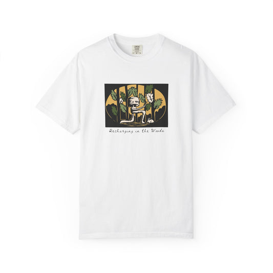 Cute Nature Robot Unisex Jersey Tee - Whimsical Fantasy Forestcore Graphic T-Shirt for Summer