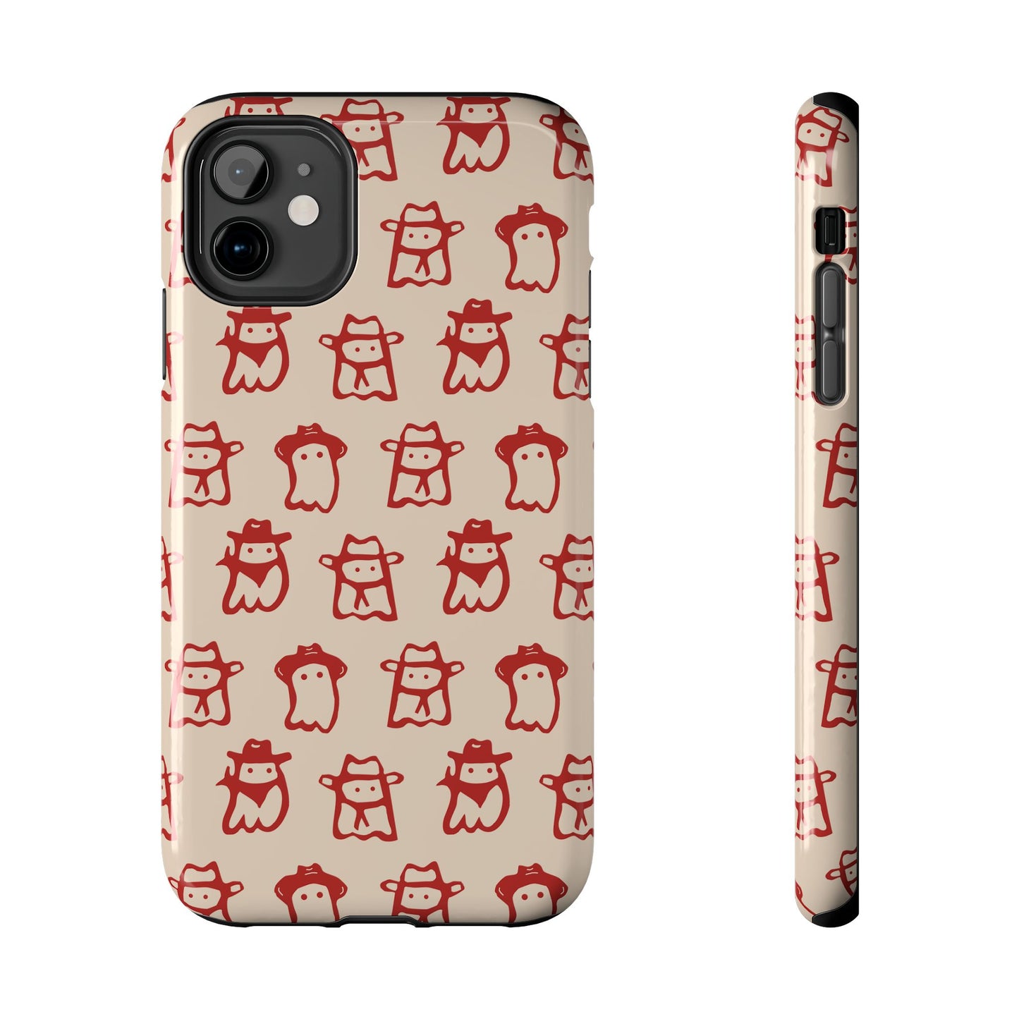 Cute Cartoon Cowboy Ghosts Halloween Western Phone Case - Tough & Stylish Protection