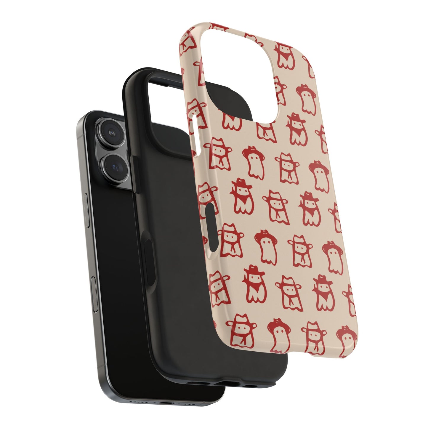 Cute Cartoon Cowboy Ghosts Halloween Western Phone Case - Tough & Stylish Protection