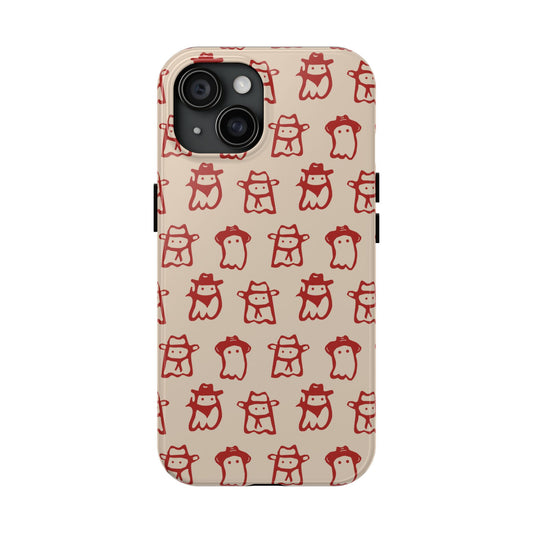 Cute Cartoon Cowboy Ghosts Halloween Western Phone Case - Tough & Stylish Protection