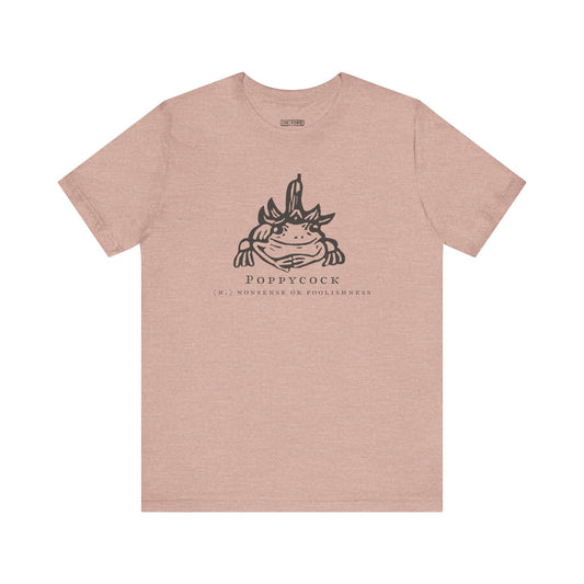 Funny Poppycock Frog Tee, Unisex T-Shirt for Nature Lovers, Casual Wear, Gift for Friends, Frog Lovers, Unique Humor Shirt