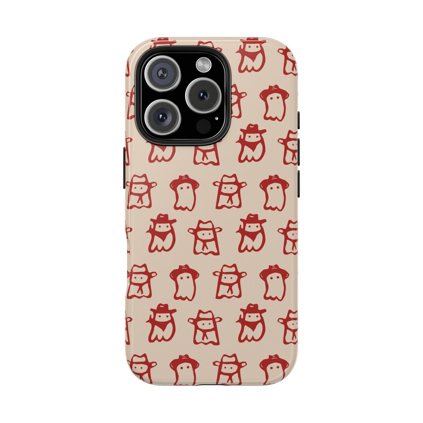 Cute Cartoon Cowboy Ghosts Halloween Western Phone Case - Tough & Stylish Protection