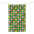 Floral Tulip Pattern Microfiber Tea Towel — Retro Spring Kitchen Décor