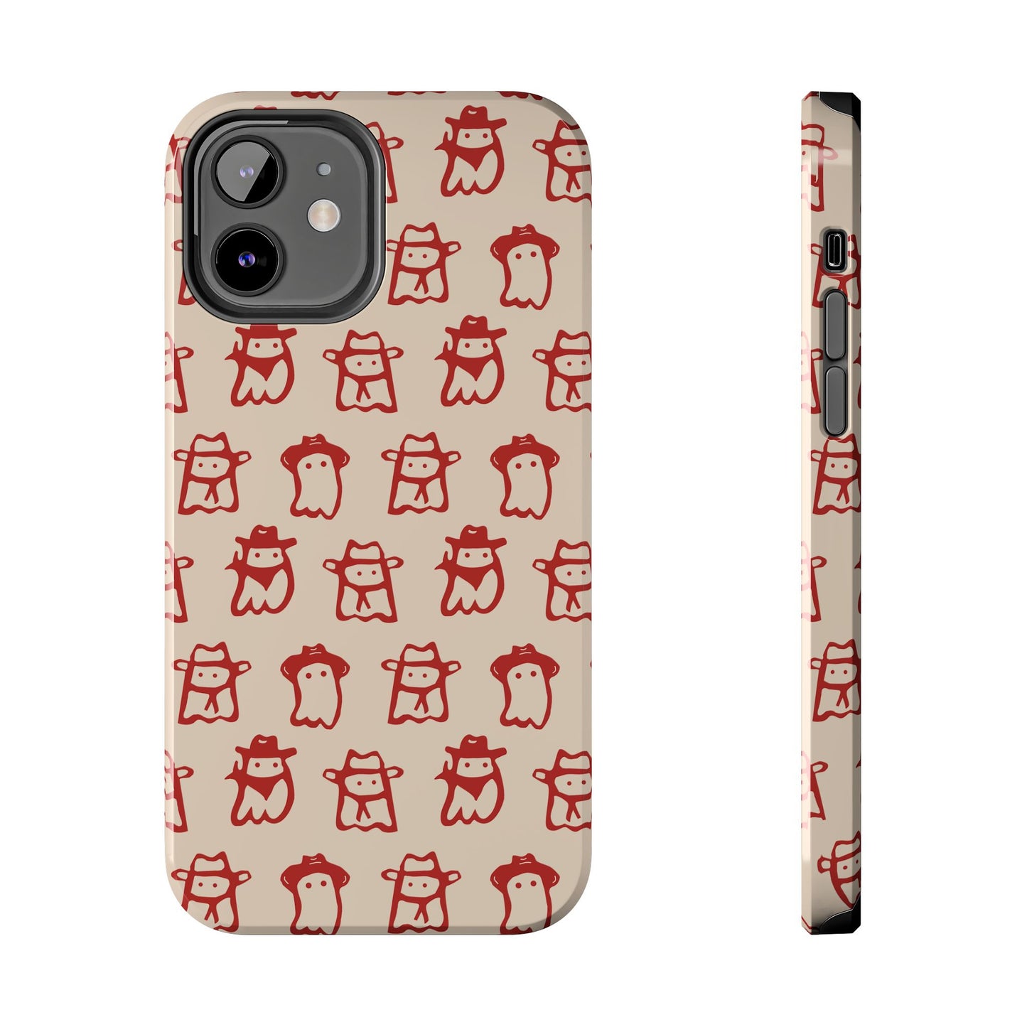 Cute Cartoon Cowboy Ghosts Halloween Western Phone Case - Tough & Stylish Protection
