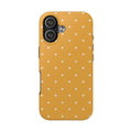 Ditsy Daisy Tough Phone Case — Mustard Floral Protective Cover