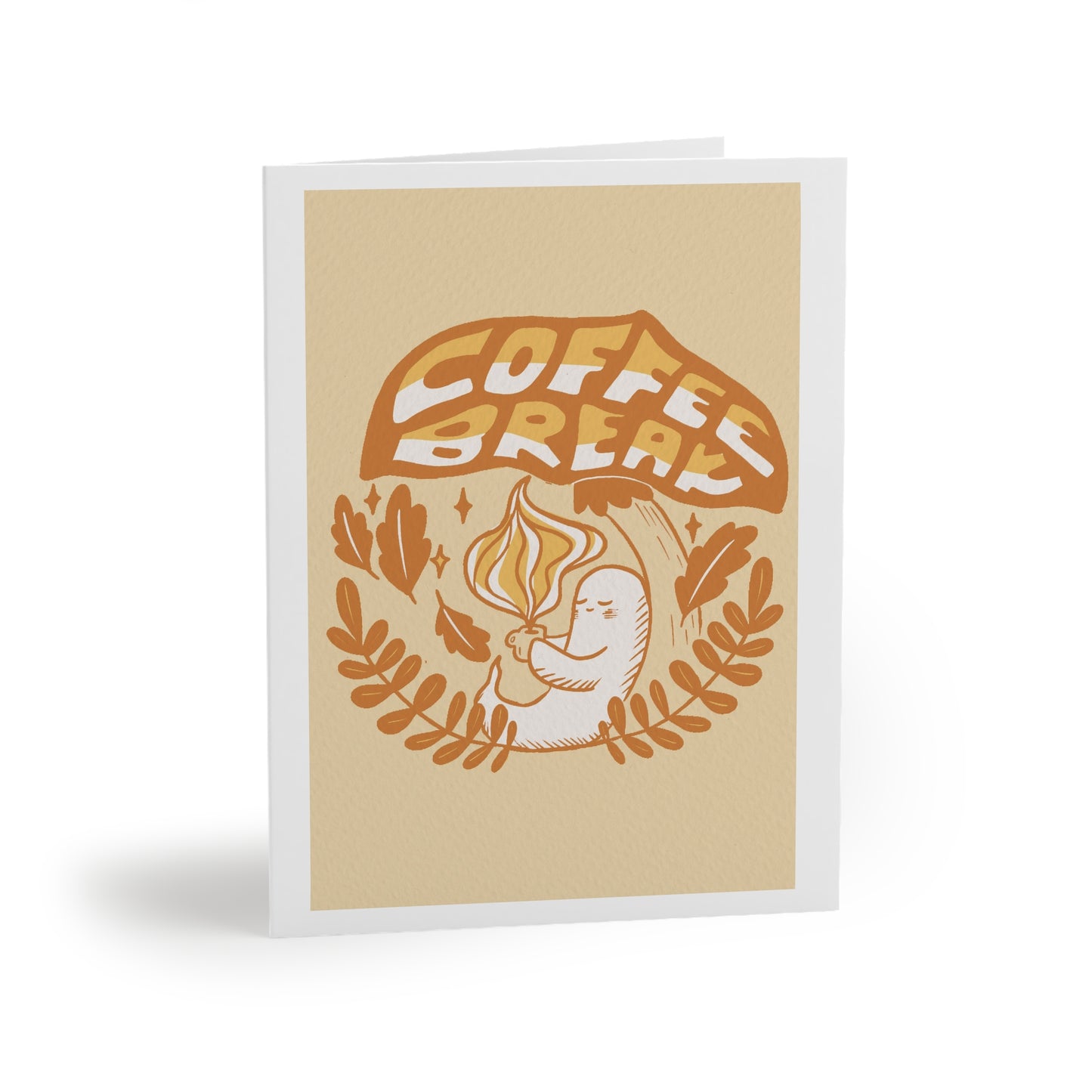 Coffee Break Ghost Greeting Cards - Fun Card Set for Coffee Lovers, Perfect for Birthdays, Thank You Notes, Office Decor, and More!