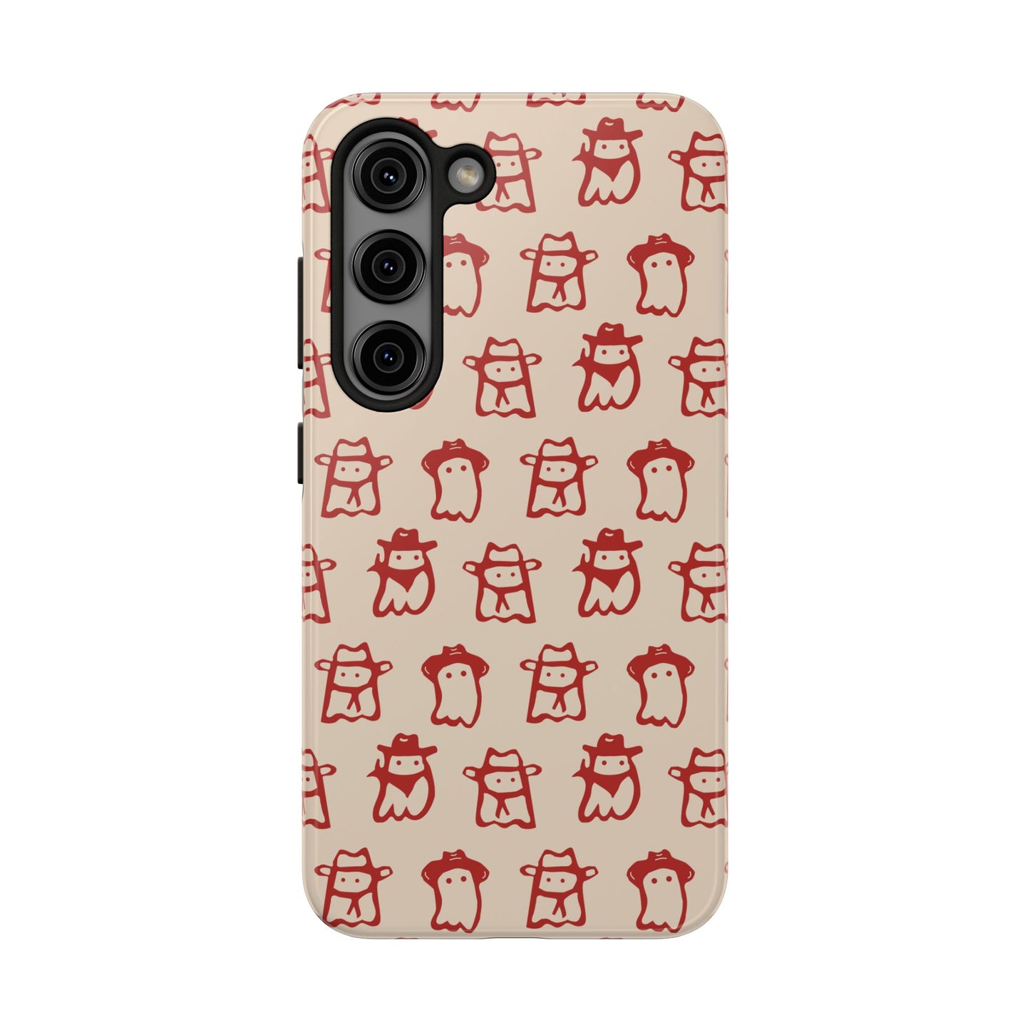 Cute Cartoon Cowboy Ghosts Halloween Western Phone Case - Tough & Stylish Protection