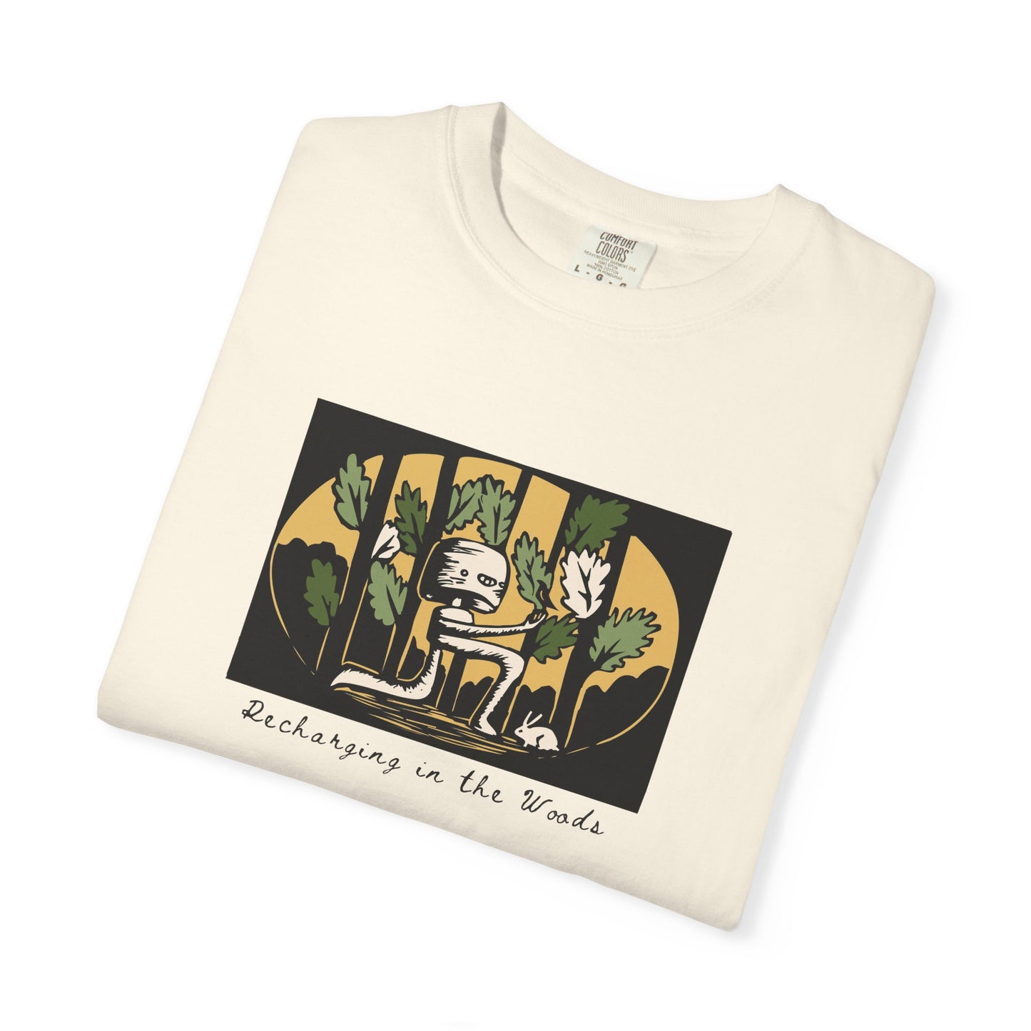 Cute Nature Robot Unisex Jersey Tee - Whimsical Fantasy Forestcore Graphic T-Shirt for Summer