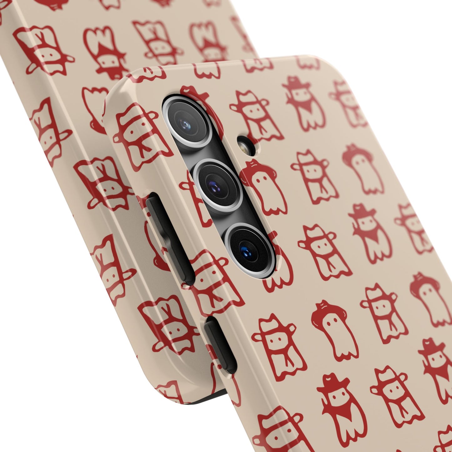 Cute Cartoon Cowboy Ghosts Halloween Western Phone Case - Tough & Stylish Protection
