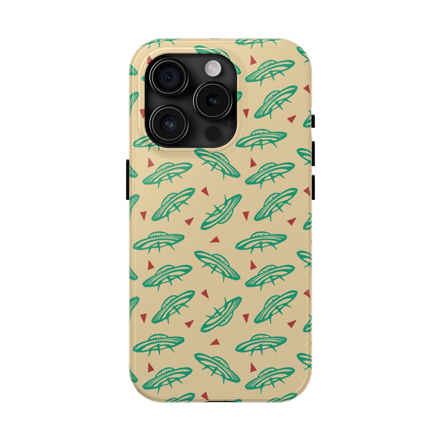 Retro Colored Geometric UFO Tough Phone Case - Desert Western UFO Accessories