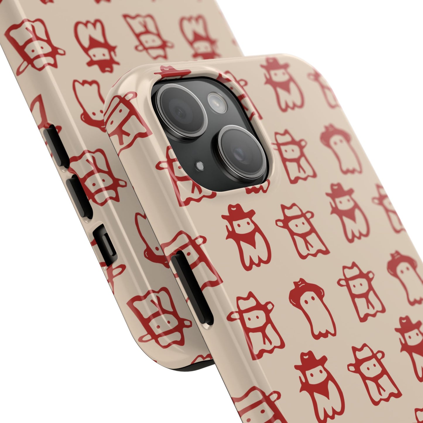 Cute Cartoon Cowboy Ghosts Halloween Western Phone Case - Tough & Stylish Protection