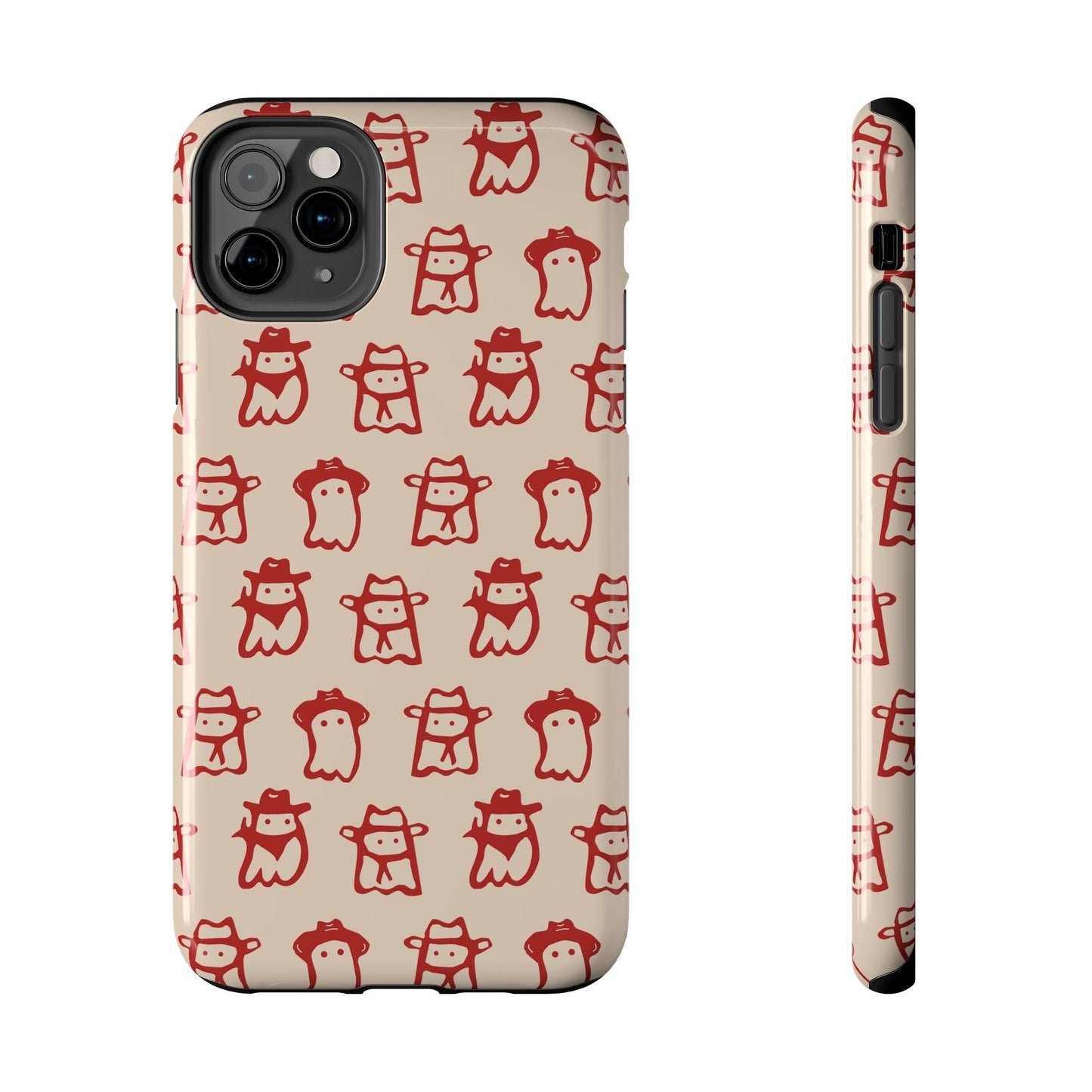 Cute Cartoon Cowboy Ghosts Halloween Western Phone Case - Tough & Stylish Protection
