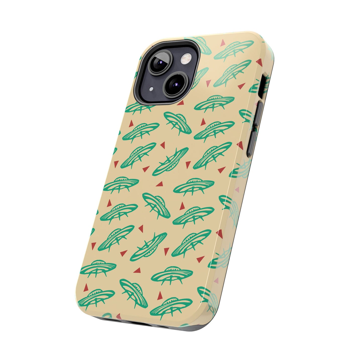 Retro Colored Geometric UFO Tough Phone Case - Desert Western UFO Accessories