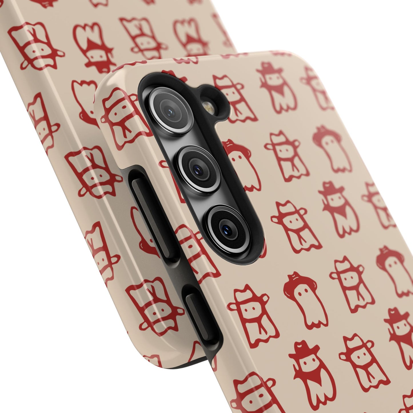 Cute Cartoon Cowboy Ghosts Halloween Western Phone Case - Tough & Stylish Protection