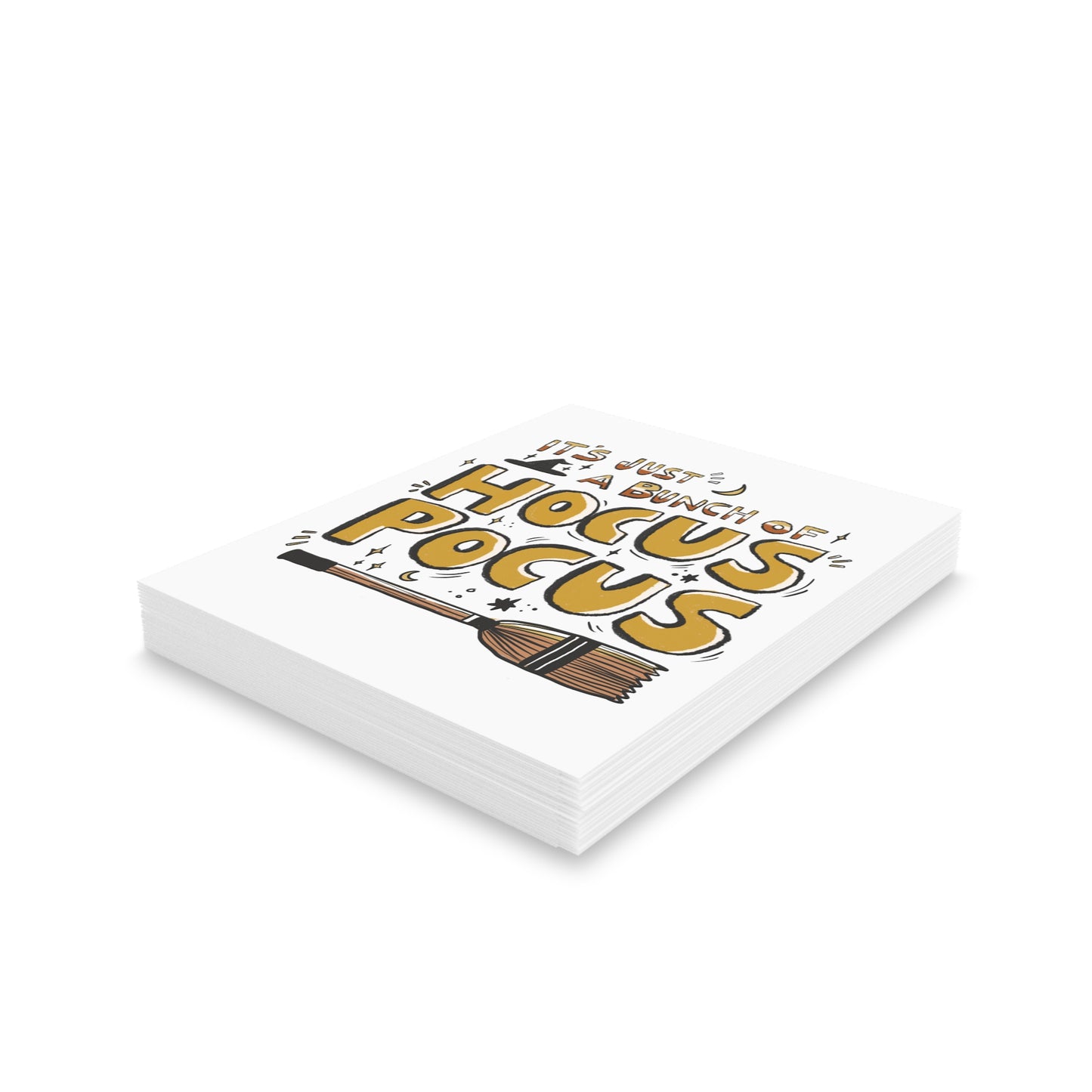 Halloween Greeting Cards Set - Hocus Pocus Designs for Spooky Celebrations, Birthday, Invitations, Witchy Fun, Autumn Decor