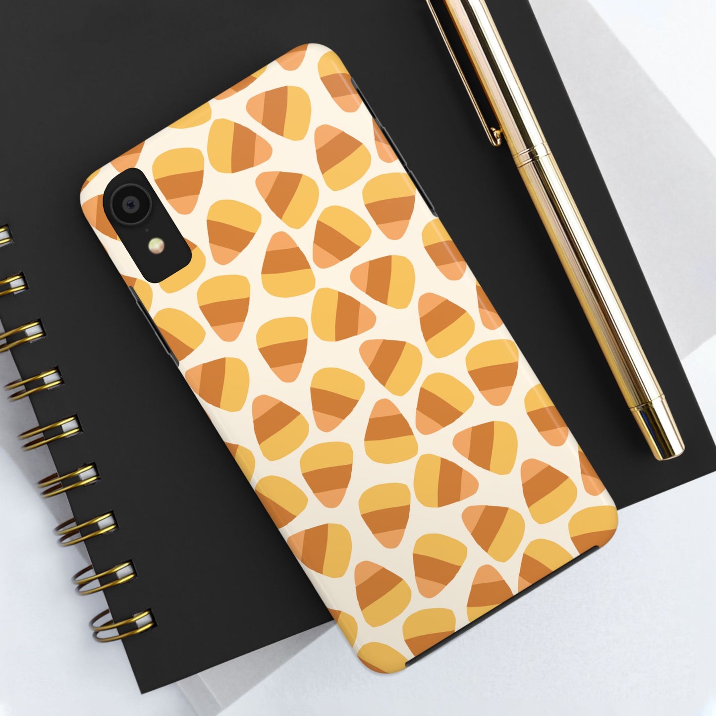 Candy Corn Phone Case | Durable Tough Cases for Halloween, Fall, Unique Gift, Festive Style, Autumn Vibes