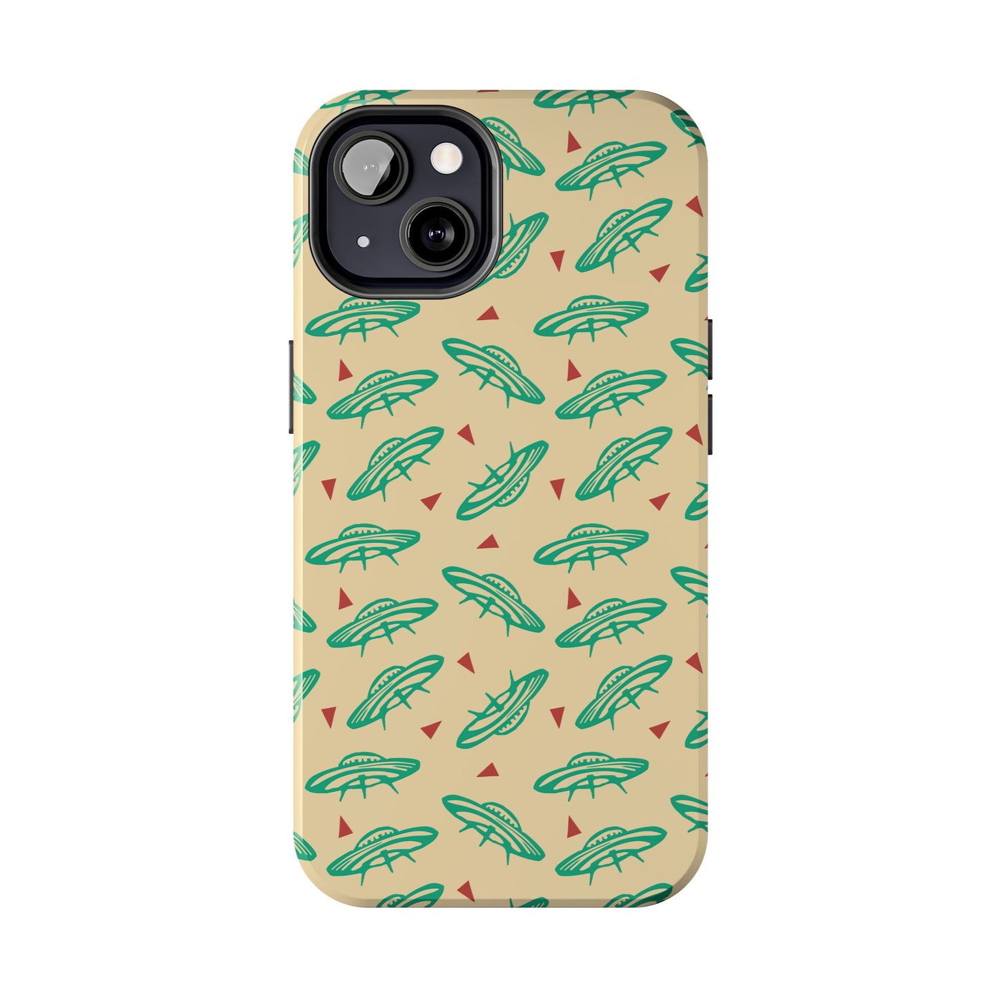 Retro Colored Geometric UFO Tough Phone Case - Desert Western UFO Accessories