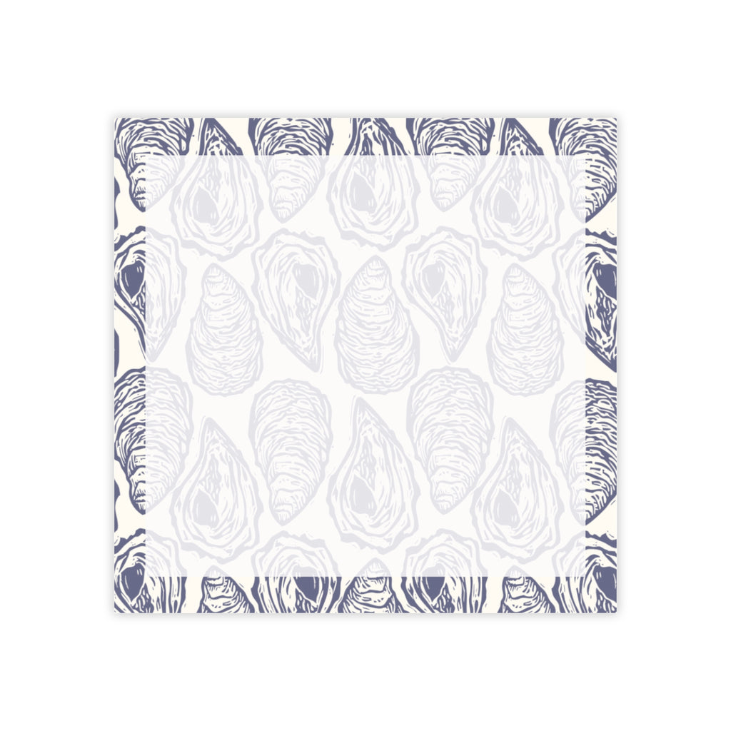 Oyster Shell Pattern Post-it Note Pads — Coastal Desk Sticky Notes