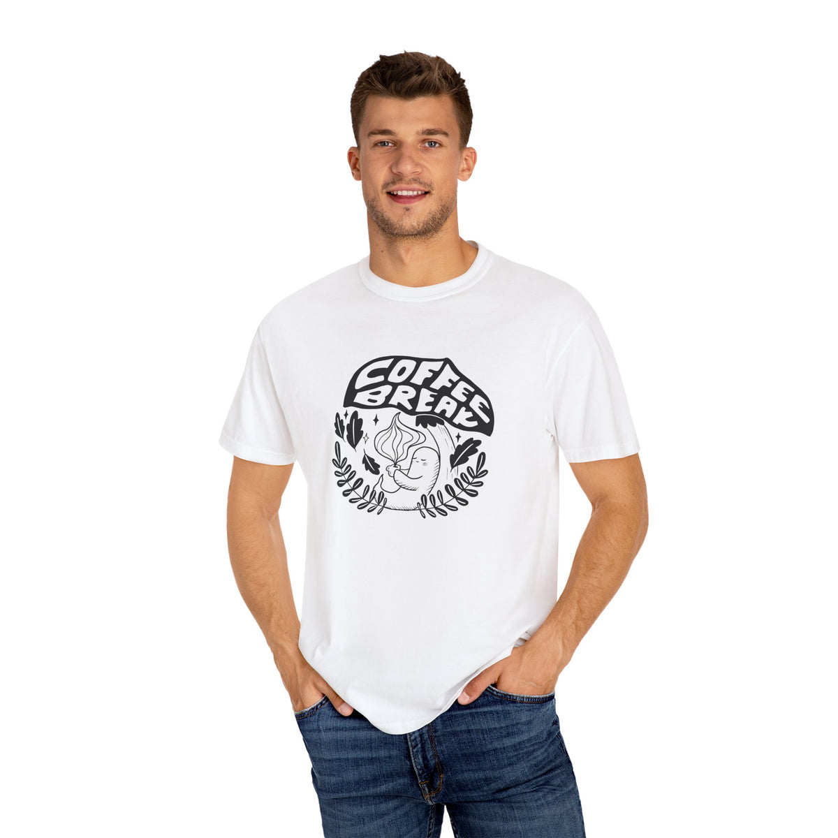 Coffee Break Unisex T-Shirt, Casual Wear, Coffee Lover Gift, Relaxation Tee, Everyday Comfort, Fun Graphic Shirt