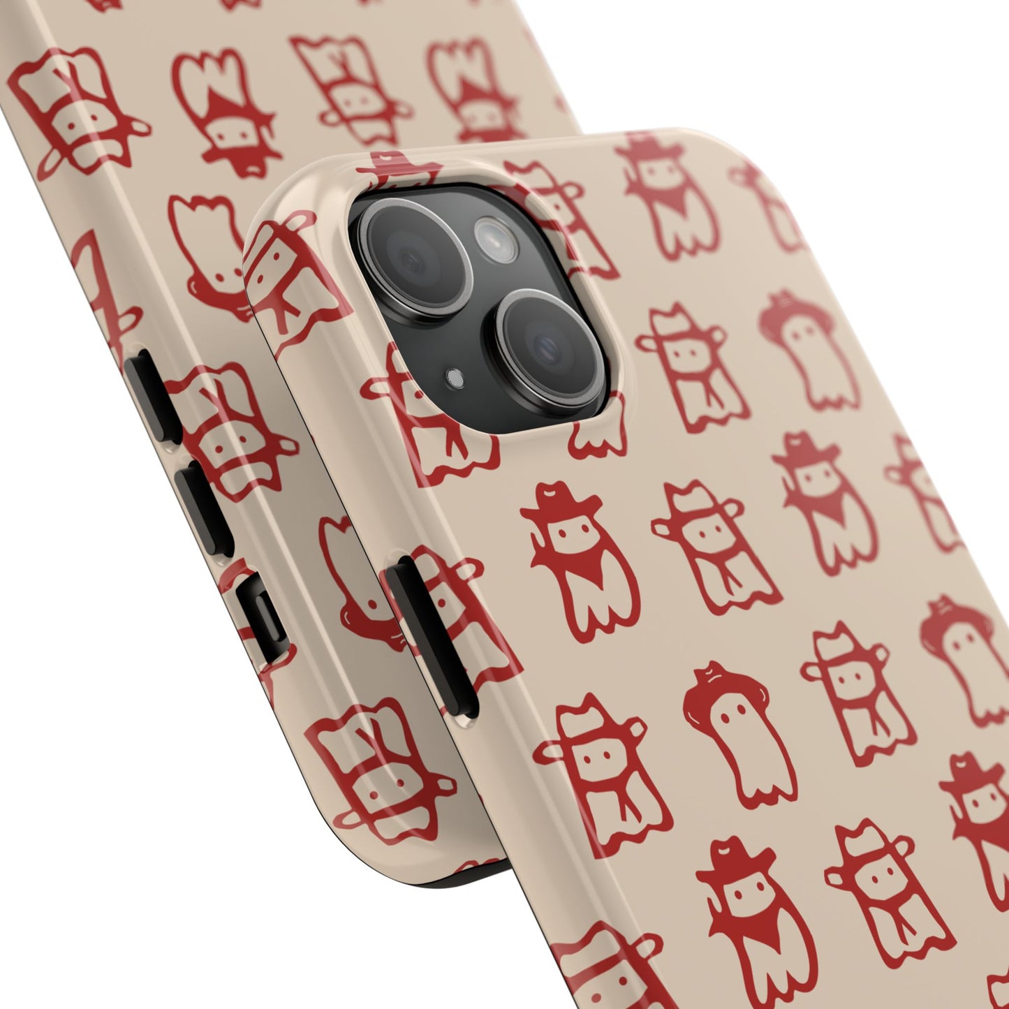Cute Cartoon Cowboy Ghosts Halloween Western Phone Case - Tough & Stylish Protection