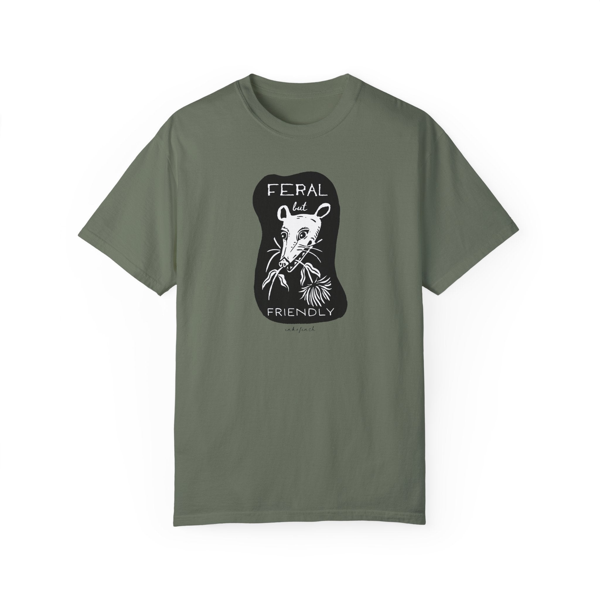 Feral but Friendly Unisex Jersey Tee - Funny Opossum Graphic T-Shirt for Feral Girl Summer