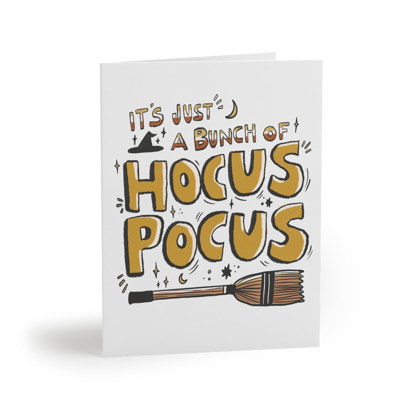 Halloween Greeting Cards Set - Hocus Pocus Designs for Spooky Celebrations, Birthday, Invitations, Witchy Fun, Autumn Decor