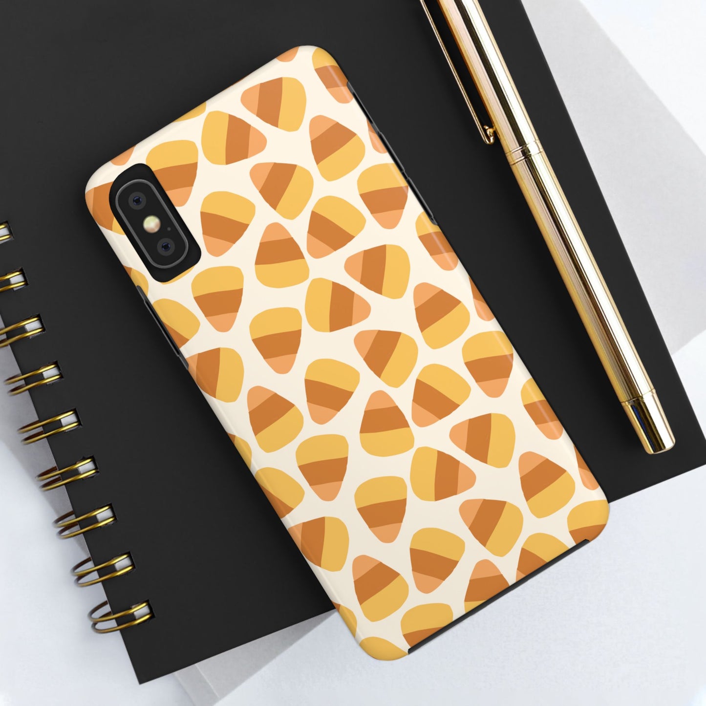 Candy Corn Phone Case | Durable Tough Cases for Halloween, Fall, Unique Gift, Festive Style, Autumn Vibes