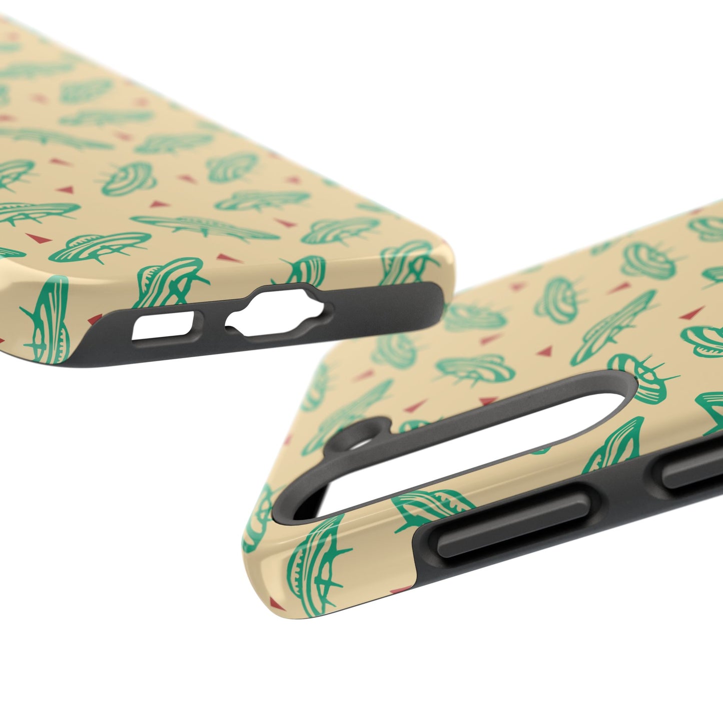 Retro Colored Geometric UFO Tough Phone Case - Desert Western UFO Accessories
