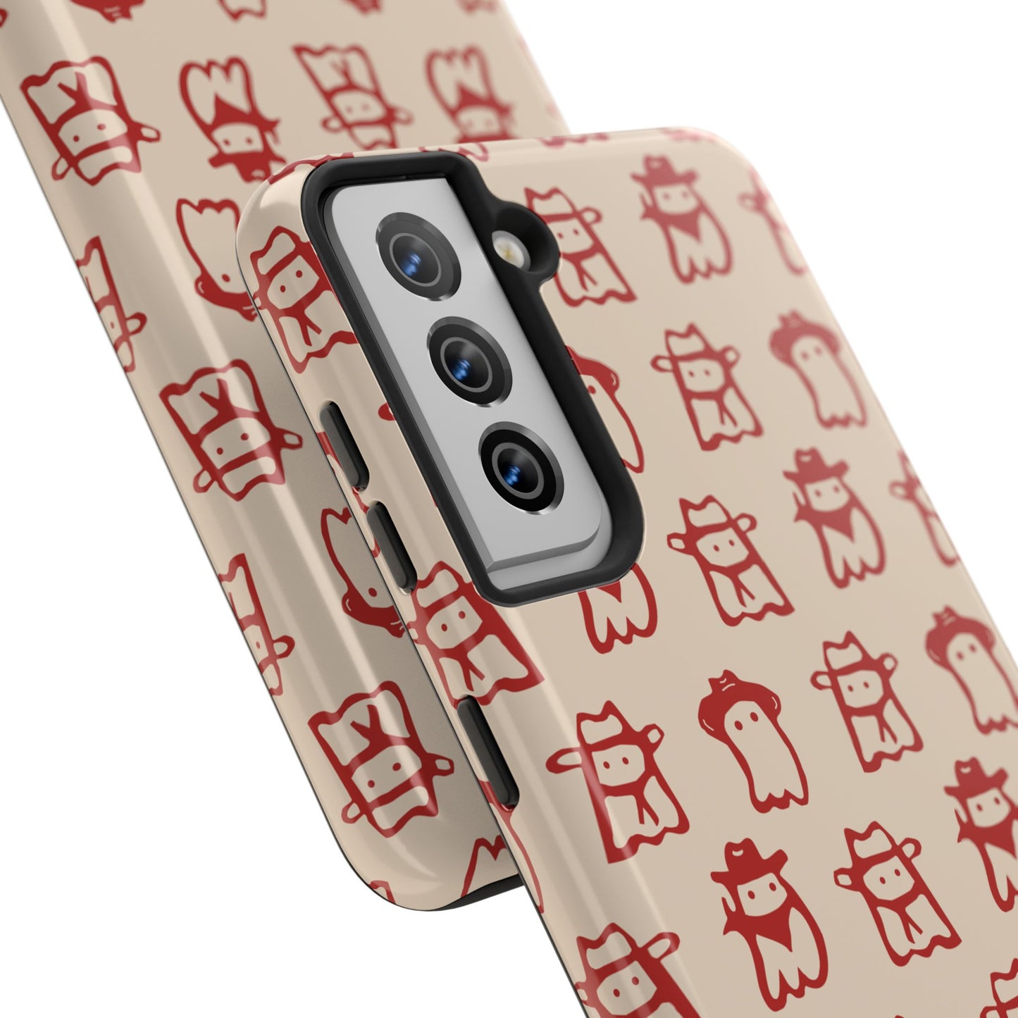 Cute Cartoon Cowboy Ghosts Halloween Western Phone Case - Tough & Stylish Protection