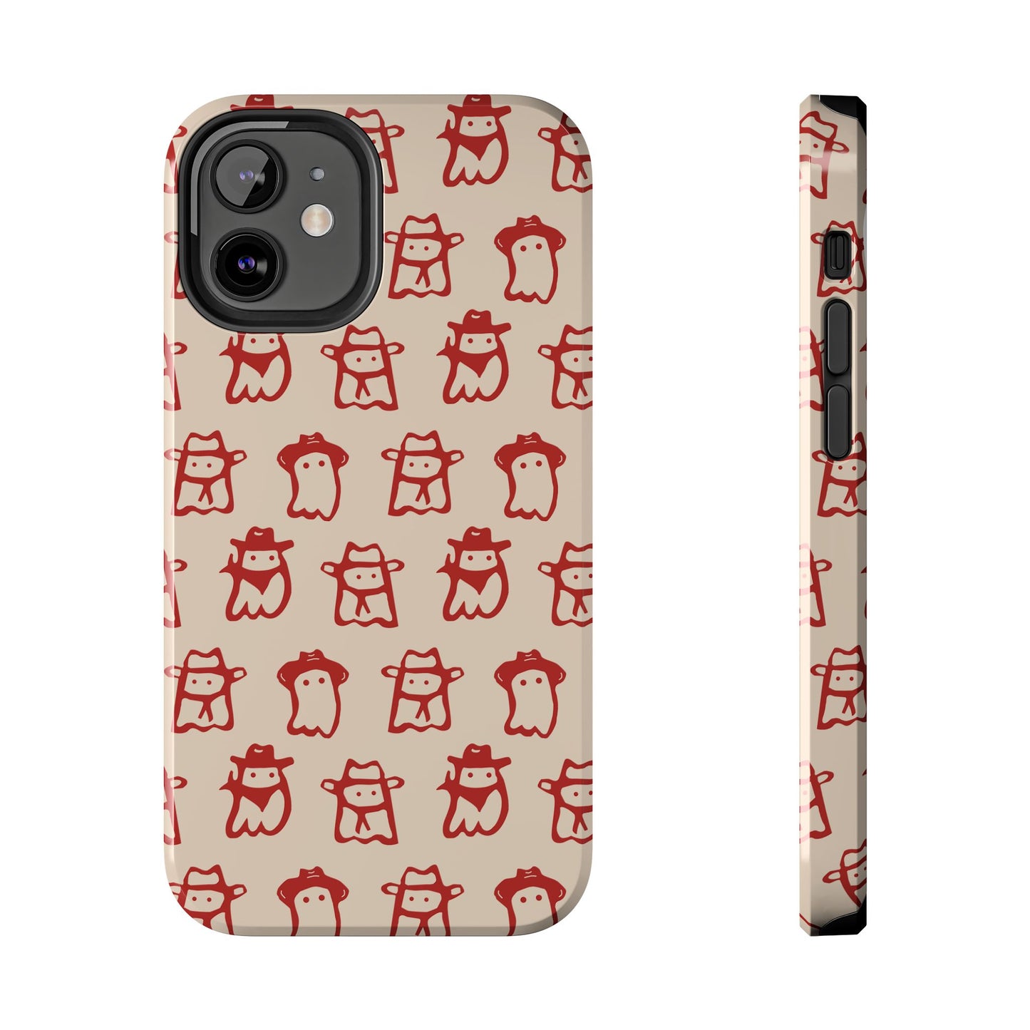 Cute Cartoon Cowboy Ghosts Halloween Western Phone Case - Tough & Stylish Protection